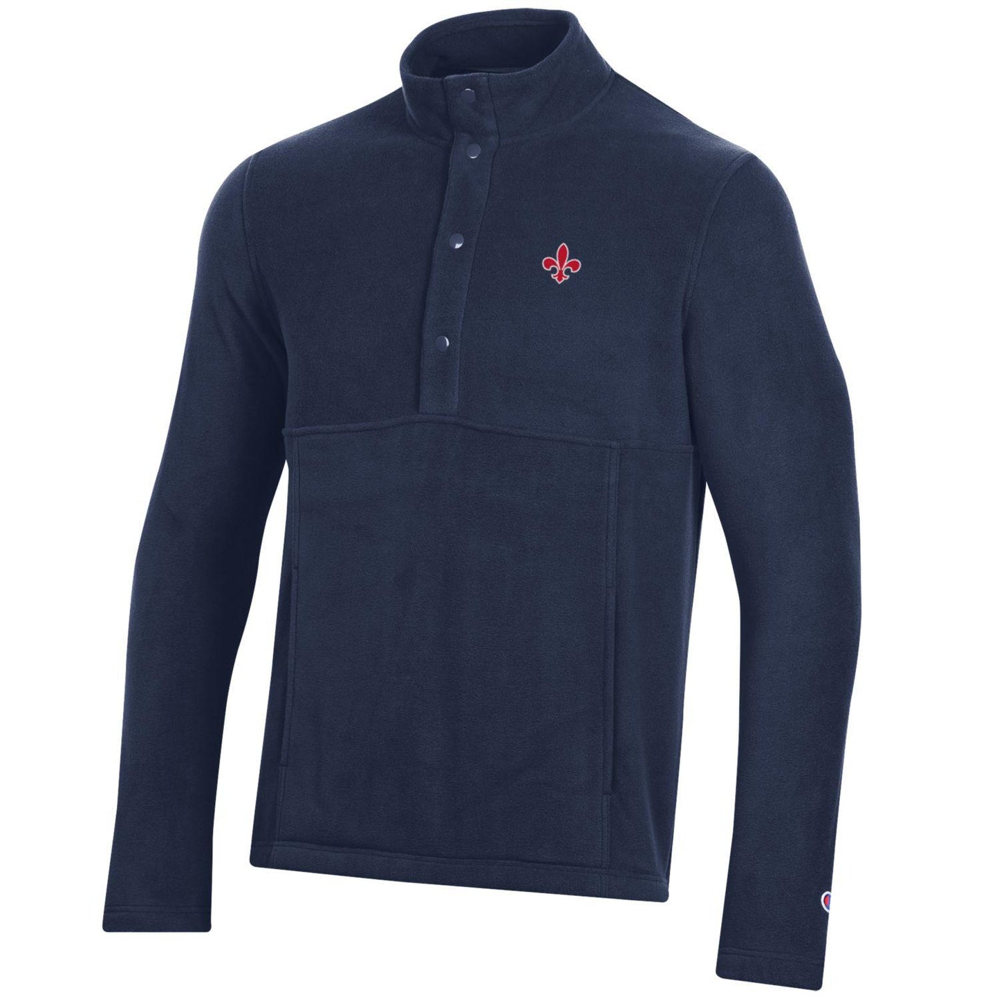 Men's Navy Snap Fleece