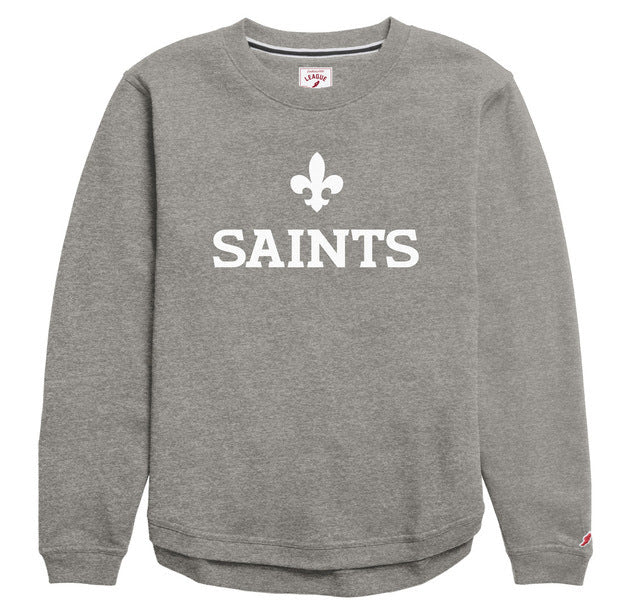 New Orleans Saints Mono Logo Graphic Crew Sweatshirt - Womens