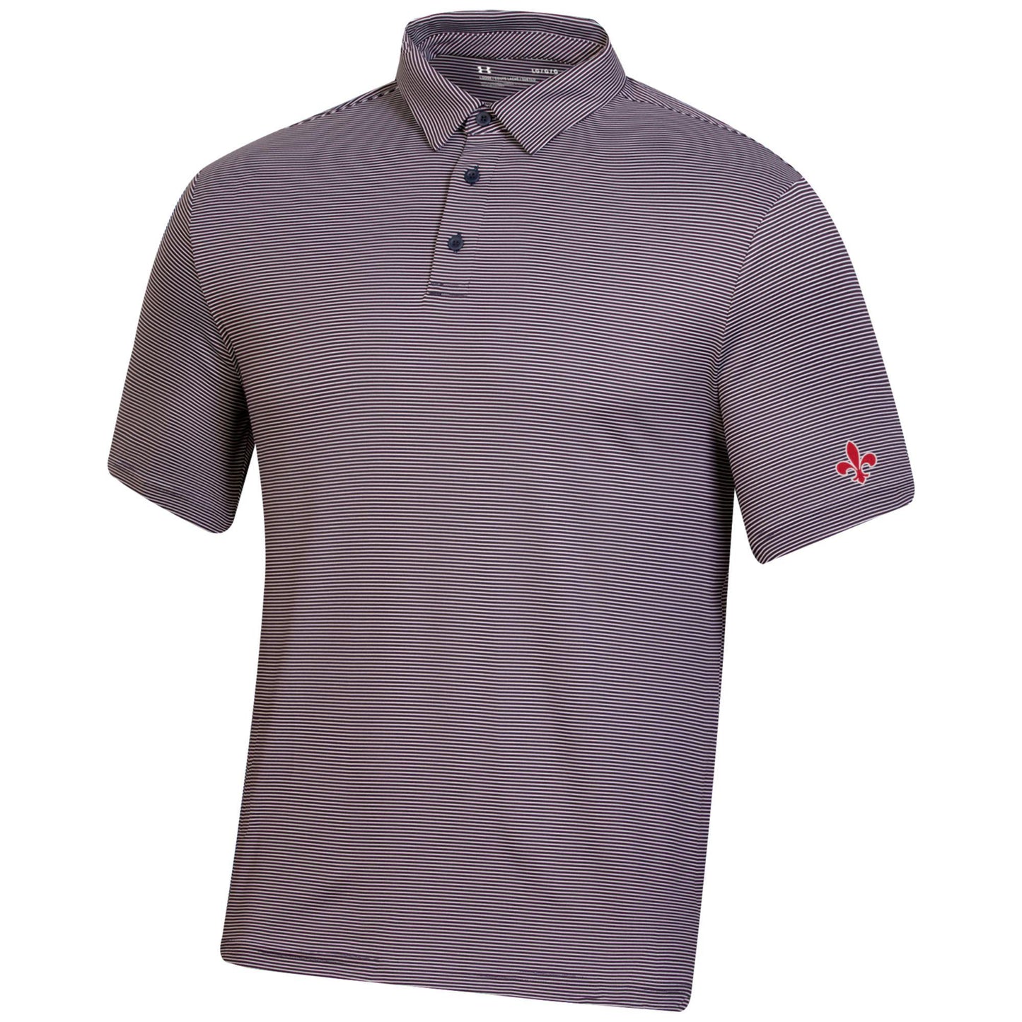 Mens Navy Stripe Polo