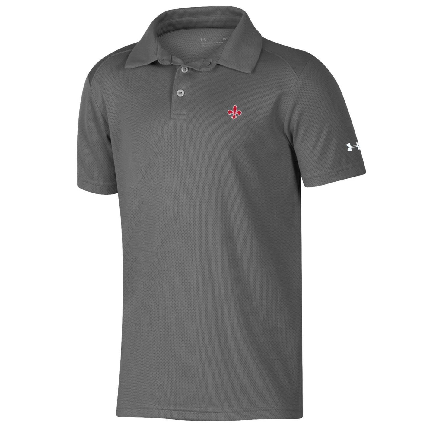 UA Youth Graphite Mesh Polo
