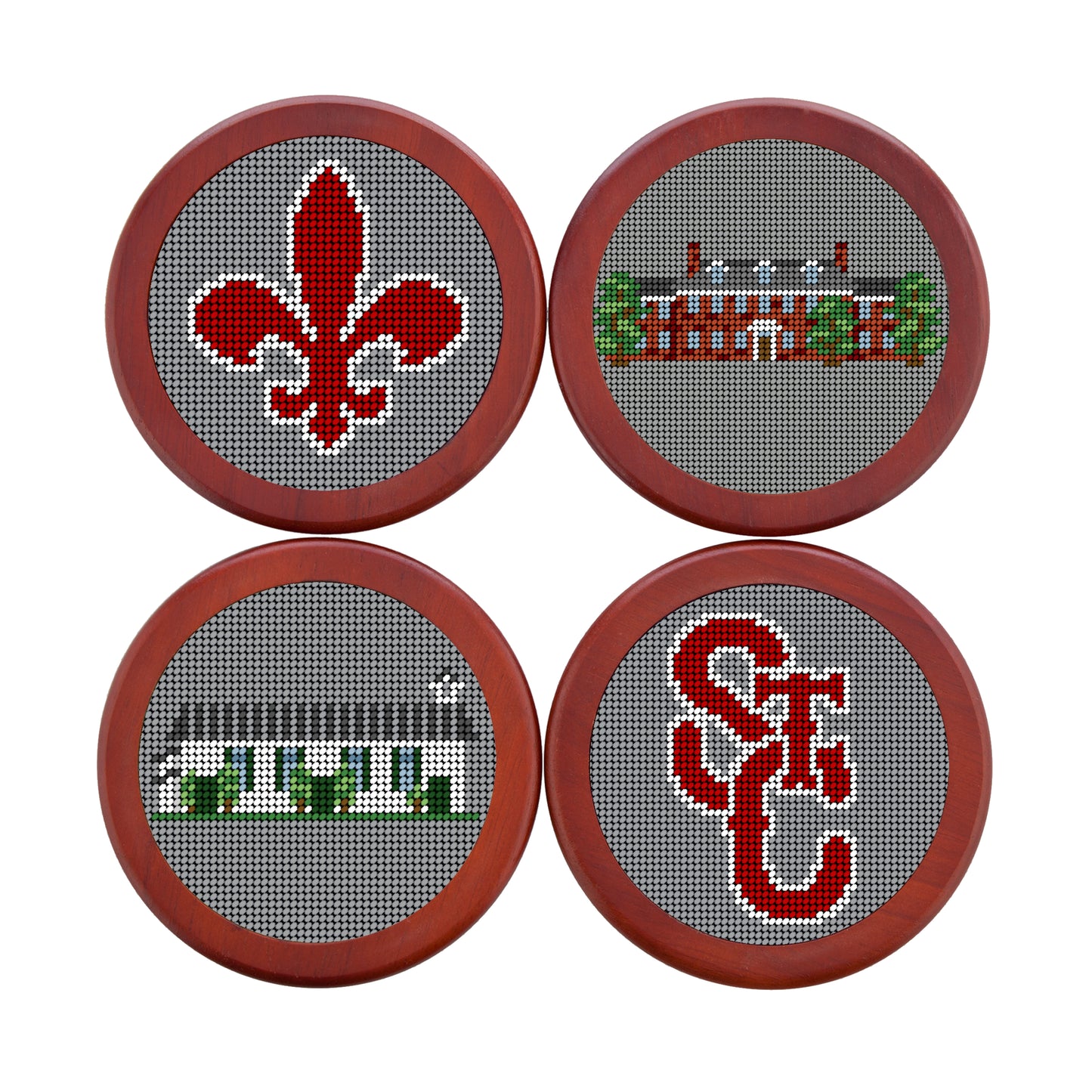 Needle Point Coaster Set