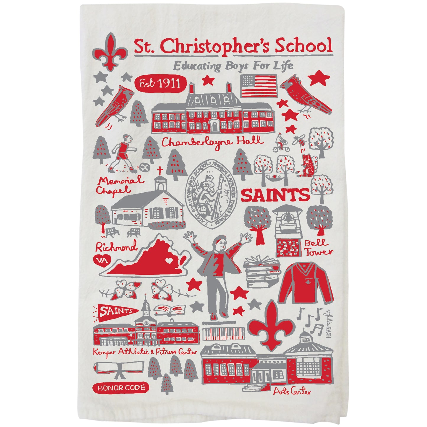 StC Tea Towel by Julia Gash