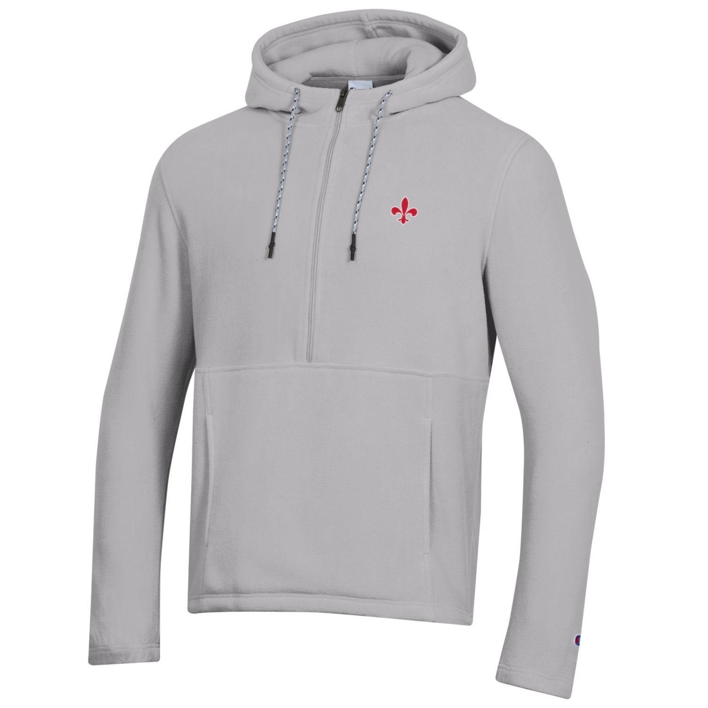 Men's Gray Fleece Hood