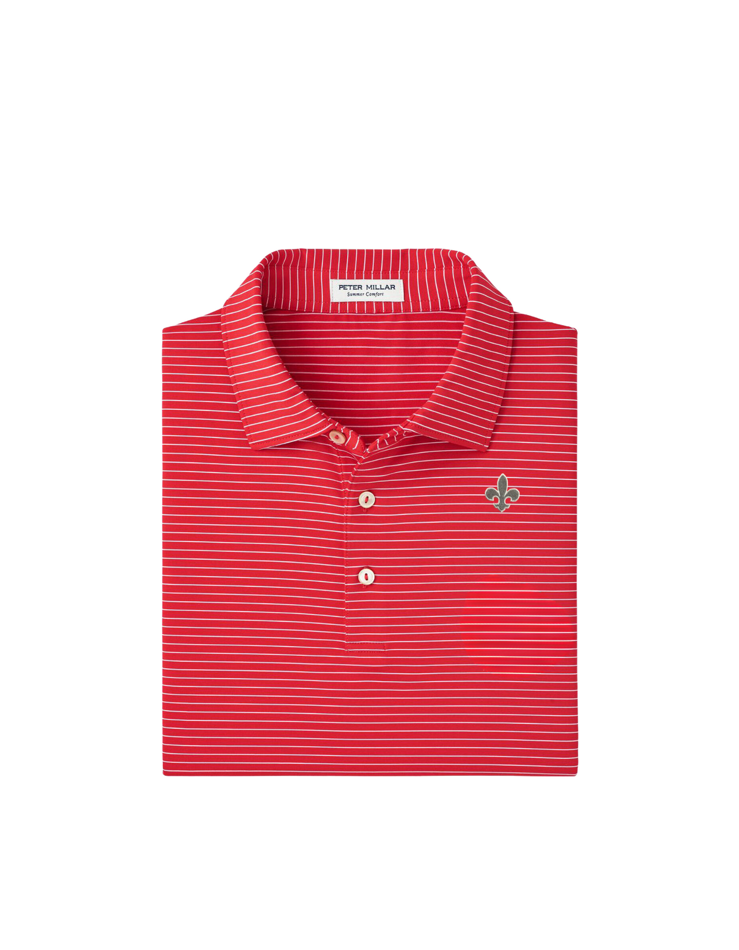 Peter Millar red stripe polo