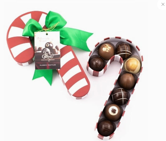 Candy Cane Truffle Box